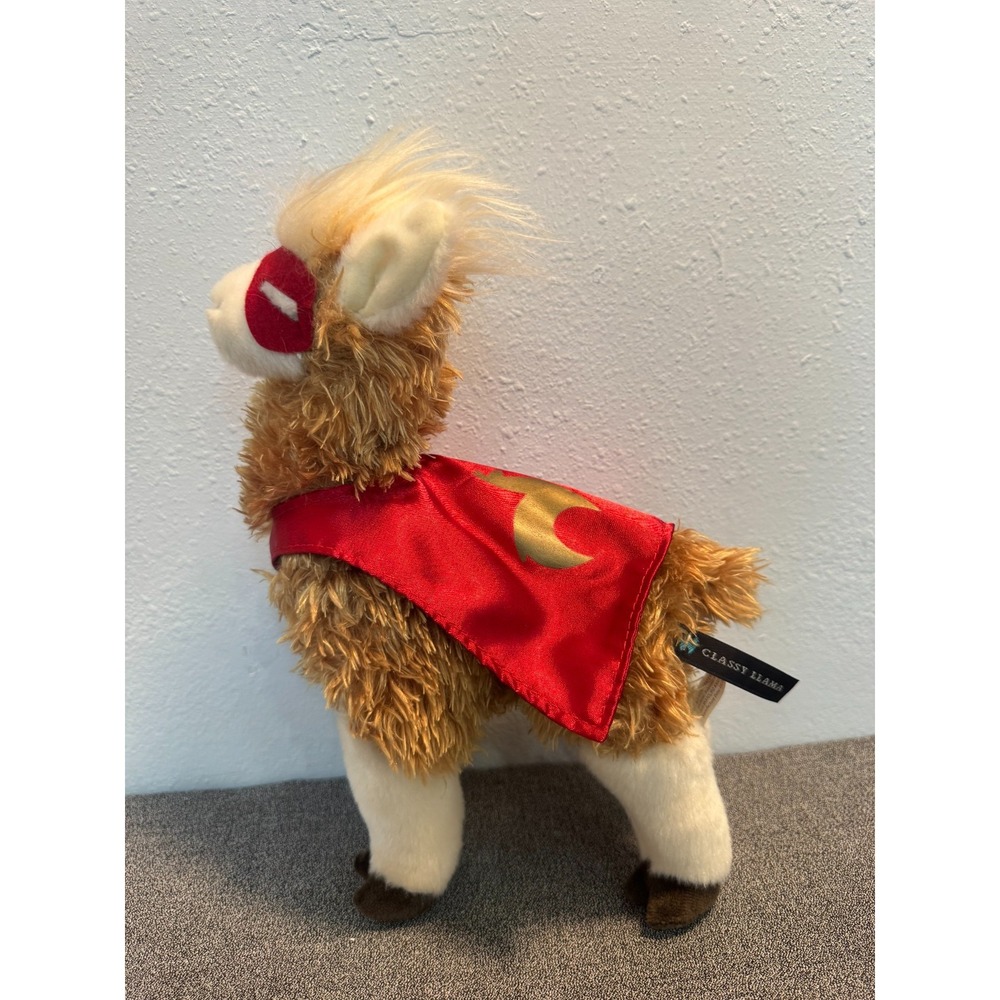 Douglas Cuddle Toy Classy Llama Superhero Mascot Stuffed Animal Plush Toy 12"